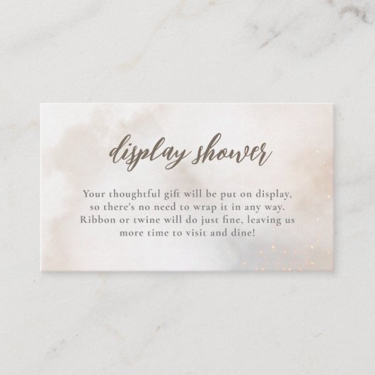 Waterverf op Cloud 9 Display Douche Informatiekaartje (Voorkant)