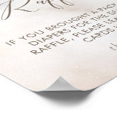 Waterverf op Cloud 9 luieraffle Poster (Hoek)