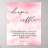 Waterverf op Cloud 9 luieraffle Poster (Voorkant)