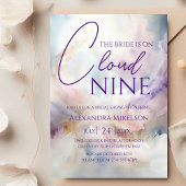 Waterverf op Cloud 9 Vrijgezellenfeest Kaart