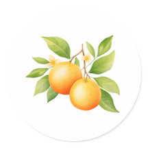 Waterverf Oranje Bloem