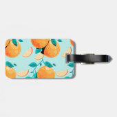  Waterverf Oranje Citrus Bagagelabel (Achterkant horizontaal)