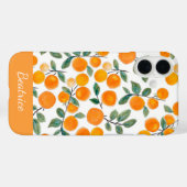 Waterverf Oranje Citrus - Gepersonaliseerd Case-Mate iPhone Case (Achterkant (horizontaal))