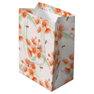 Waterverf oranje gom Corymbia ficifolia gift Medium Cadeauzakje