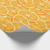 Waterverf Oranje plakken Cadeaupapier (Hoek)