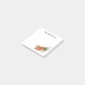 Waterverf Oranje witte pompoen Thanksgiving Post-it® Notes (Schuin)