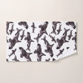 Waterverf Orca Bad Handdoek (Handdoek)