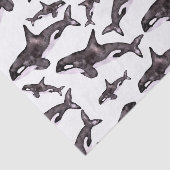 Waterverf Orca Tissuepapier (Detail)