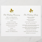 Waterverf - Orchid flower trouwprogramma (Achterkant)