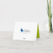 Waterverf orchid greenery bruiloft bedankt (Achterkant)