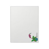 Waterverf orchidee Plant in mooie pot Notitieblok (Gedraaid)