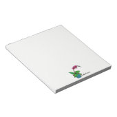 Waterverf orchidee Plant in mooie pot Notitieblok (Schuin)