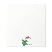 Waterverf orchidee Plant in mooie pot Notitieblok (Voorkant)