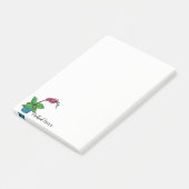 Waterverf orchidee Plant in mooie pot Post-it® Notes (Schuin)