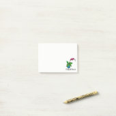 Waterverf orchidee Plant in mooie pot Post-it® Notes (Op bureau)