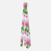 Waterverf Orchids Design 12 Stropdas (Achterkant)