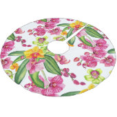 Waterverf Orchids Design 18 Kerstboom Rok (Gekanteld)