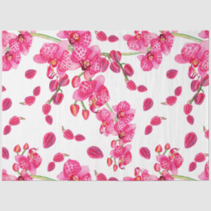 Waterverf Orchids Design 23 Tissuepapier