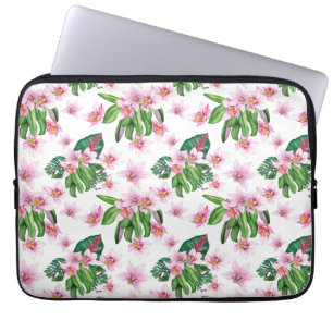 Waterverf Orchids Design 30 Laptop Sleeve