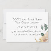 Waterverf Orchids en Gold Kaart (Achterkant)