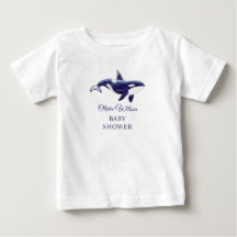 Waterverf Orka Walvis Baby Shower