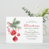 Waterverf Ornament kerstfeest Kaart (Staand voorkant)