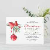 Waterverf Ornament kerstfeest Kaart (Staand voorkant)