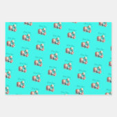 Waterverf Ornamenten Kerst Inpakpapier Vel (Voorkant 3)