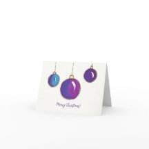 Waterverf Ornamenten Kerst Kaart