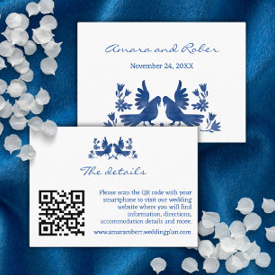 WATERVERF OTOMI VOGELBEHUIZING KAART VISITEKAARTJE