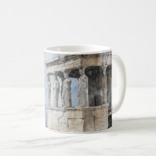 Waterverf oude koffie-Mok van Athene - Griekse ruï Koffiemok