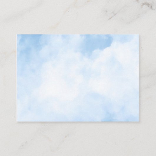 Waterverf over Cloud 9 Shower Details Informatiekaartje (Achterkant)