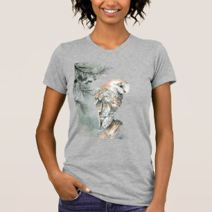 Waterverf Owl Bird Wildlife Natuur Art T-Shirt