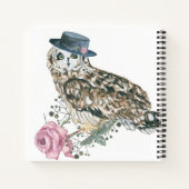 Waterverf Owl Notitieboek (Achterkant)