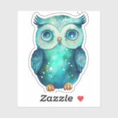 Waterverf Owl Sticker (Vel)