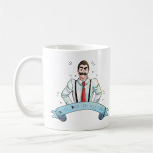 Waterverf pa in Suspenders Koffiemok