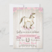 Waterverf Paard Verjaardagsfeest Kaart (Voorkant)