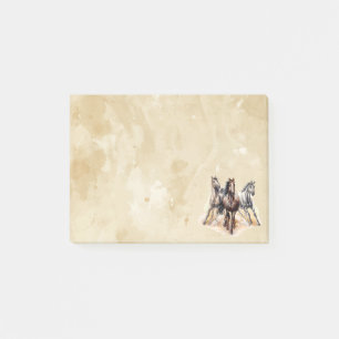 Waterverf Paarden Boerderij Dier Post-it® Notes
