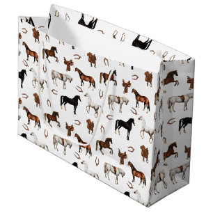 Waterverf paarden Paardenhoef Paardenzadel Groot Cadeauzakje