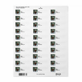 Waterverf Paardenbos sneeuw Etiket (Full Sheet)