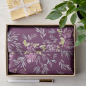 Waterverf Paars bloemflessenpapier Tissuepapier (Geschenk)