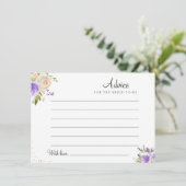 waterverf paars floreel advies (Staand voorkant)