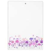 Waterverf paars floreel klembord (Achterkant)