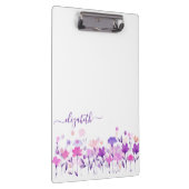 Waterverf paars floreel klembord (Rechts)