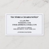 Waterverf Paars lavender Visitekaartje (Achterkant)