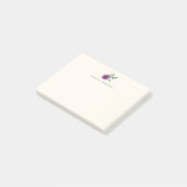 Waterverf Paars Pansy Persoonlijk Ivory Post-it® Notes (Schuin)