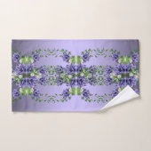 Waterverf Paarse Bloemen Handdoek Set (Handdoek)