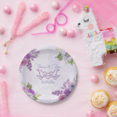 Waterverf Paarse Blooms Florals Weddenschap Bord (Feest)