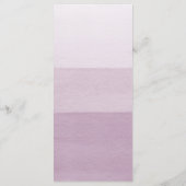 Waterverf Paarse bruiloft Menu (Achterkant)