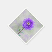 waterverf Paarse dahlia Servet (Hoek)